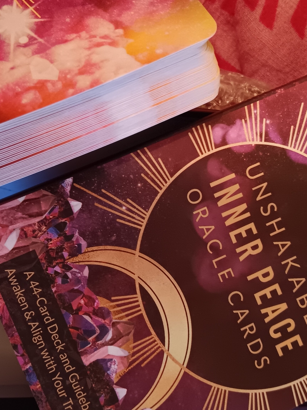 Unshakable Inner Peace Oracle Cards - Purple & Gold Box